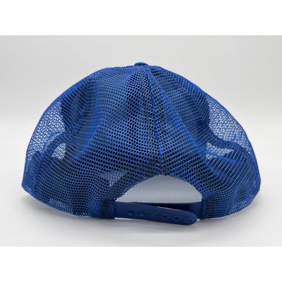 Shoshone Indians Blue Mesh Trucker Hat With Embroidered Patch & Enamel Pin - Picture 3 of 9